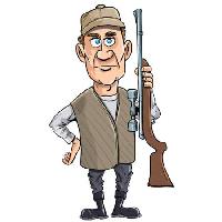 Pixwords The image with gun, man, hunt, hunter Anton Brand - Dreamstime