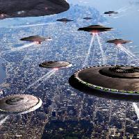 war, ships, ship, city, alien, fly, ufo Philcold - Dreamstime