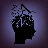 Pixwords The image with letters, head, brain Bloopiers - Dreamstime