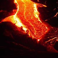 Pixwords The image with lava, volcano, red, hot, fire, mountain Jason Yoder - Dreamstime