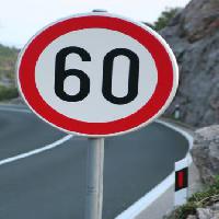 sign, sixty, road Balazs Czitrovszky - Dreamstime