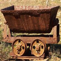 Pixwords The image with cart, mine, iron, train, old, rust Clearviewstock