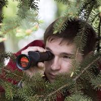 Pixwords The image with man, person, spy, binoculars, tree, trees, nature Jura Vikulin (Jura485)