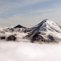 Pixwords The image with mountain, snow, fog, hail Vronska - Dreamstime
