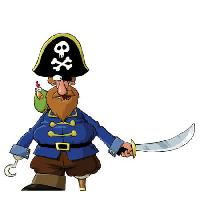 cartoon, sea, bird, sword Dedmazay - Dreamstime