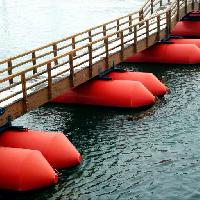 bridge, red, water, wood Iledic