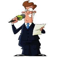 man, microphone, speak, paper, read, news Dedmazay - Dreamstime