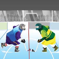 hokey, man, dispute, rivals, ice, game,  Zuura - Dreamstime