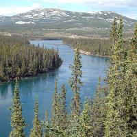 nature, trees, sky, mountain, river, water, snow Muriel Lasure - Dreamstime