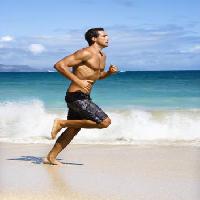 beach, water, sea, ocean, man, running, sand, waves Ron Chapple - Dreamstime