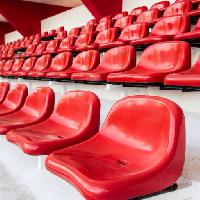 Pixwords The image with seats, red, chair, chairs, stadium, bench Yodrawee Jongsaengtong (Yossie27)
