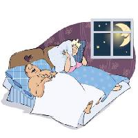 man, woman, wife, bedroom, moon, window, night, pillow, awake Vanda Grigorovic - Dreamstime