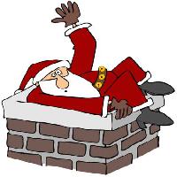 santa, chimney Caraman - Dreamstime