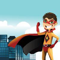 super, flash, mask, boy, city, building Artisticco Llc - Dreamstime