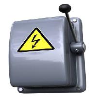 Pixwords The image with box, danger, high, voltage, lever, leever Ayvan - Dreamstime