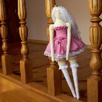 Pixwords The image with doll, barbie, wood, stairs, puppet Irinavk