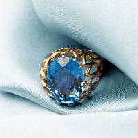 Pixwords The image with ring, stone, diamond, gold, jewel, jewelry, blue Elen