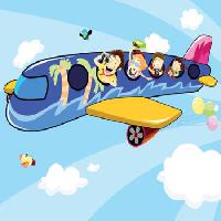Pixwords The image with plane, happy, tourists, baloons, sky, airplane Zuura - Dreamstime