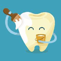 Pixwords The image with tooth, white, bucket, brush Kanyamart Chaiwong (Kninwong)